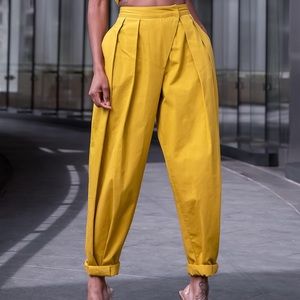 BNWT The Drop Women's Citronelle Sculpted Pleat Pull-on Pants by Signed Blake